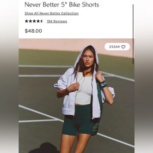 Evergreen Free People Movement Shorts